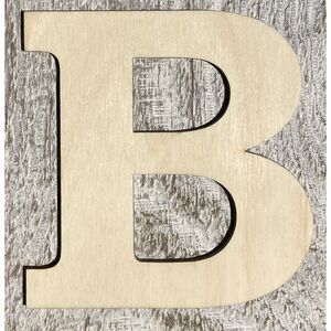 ¼” Plywood Letter – 8” Tall – Font01 - B